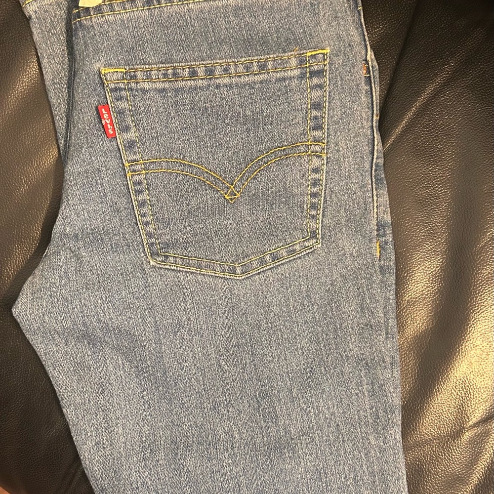 Levi's Straight Fit Denim Jeans - Classic Blue